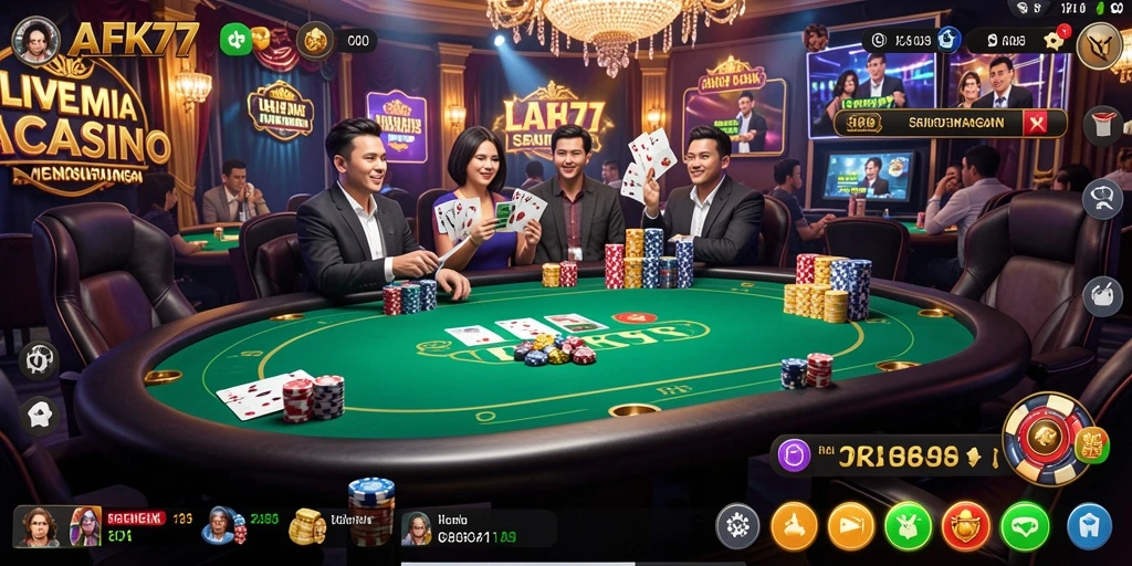 Tampilan gameplay Live Casino yang mengasyikkan dan interaktif.