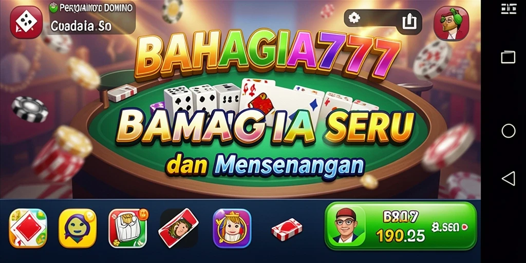 Tampilan menarik gameplay BAHAGIA777 dalam permainan Domino