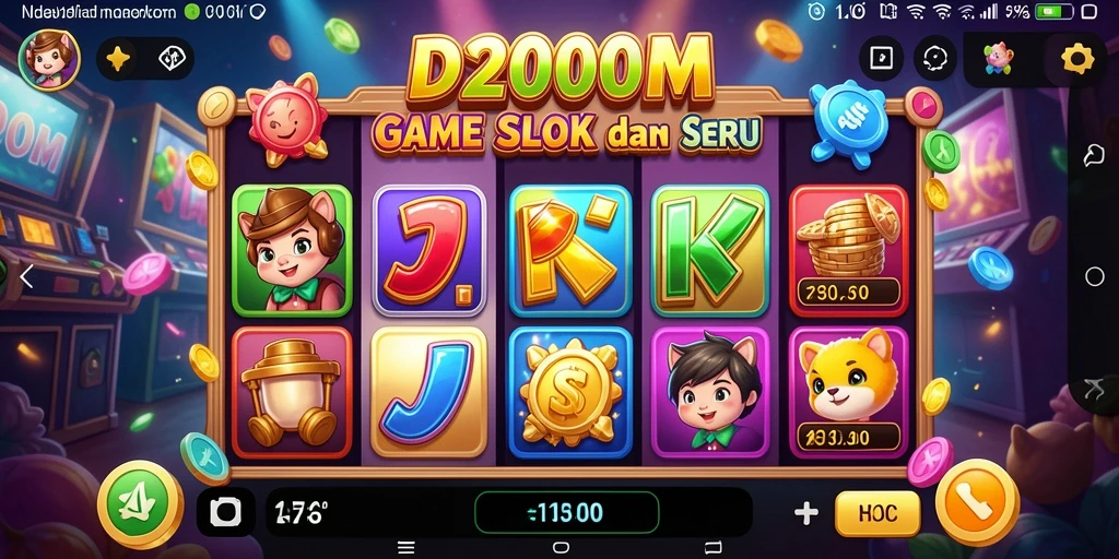 Tampilan gameplay D200M yang memukau dan penuh warna.