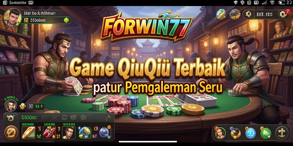 Tangkapan layar dari gameplay QiuQiu yang menarik di FORWIN77.