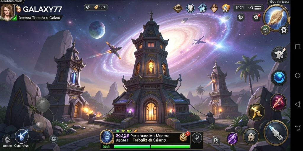 Tampilan gameplay <strong>GALAXY77</strong> yang mendebarkan dan penuh strategi.