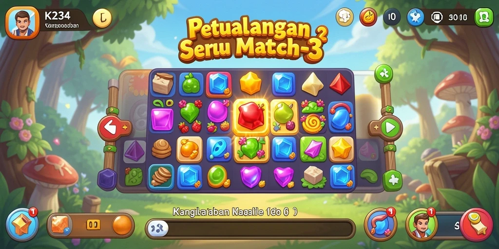 Tampilan seru dari gameplay K234 yang menantang.