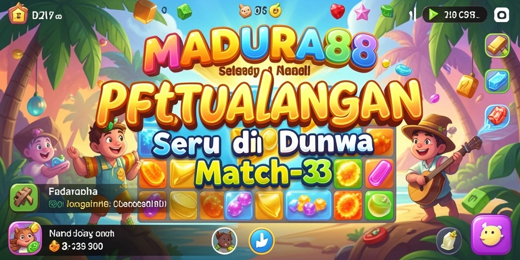 Tampilan gameplay MADURA88 yang seru dan penuh warna.