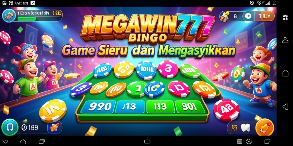 Tampilan gameplay menarik dari MEGAWIN777 dengan suasana bingo yang seru.