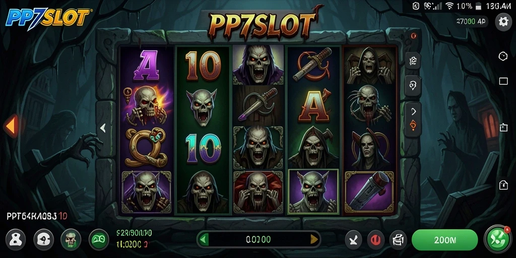 Menampilkan gameplay menegangkan dalam suasana horor yang mencekam.