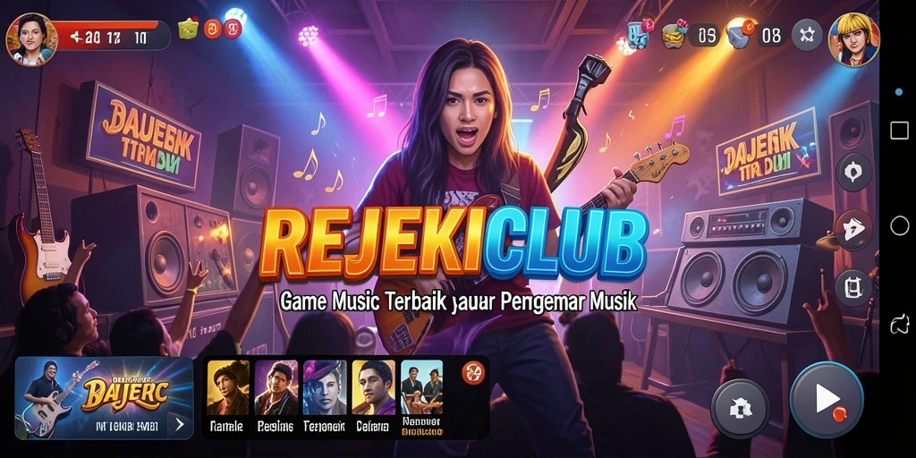 Tampilan gameplay menarik dari REJEKICLUB yang penuh warna.