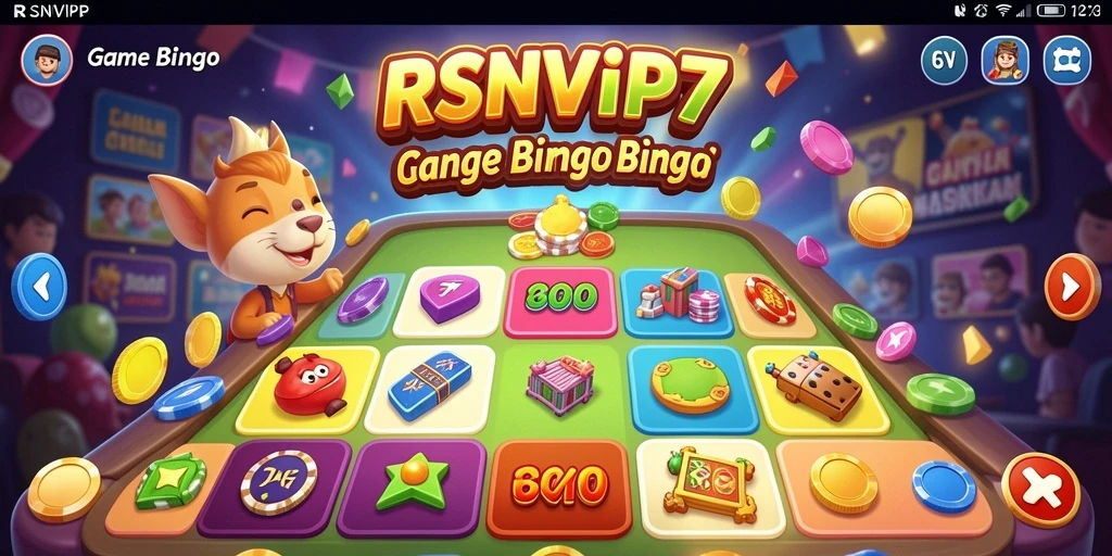 Tangkapan layar gameplay RSNVIP7 yang menunjukkan suasana seru saat bermain Bingo.