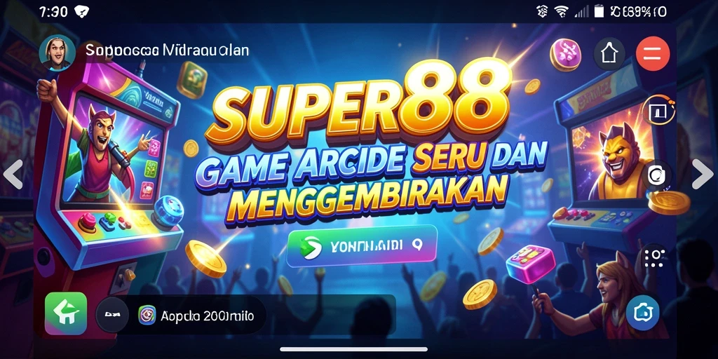 Tampilan gameplay seru dan penuh warna dari SUPER88.